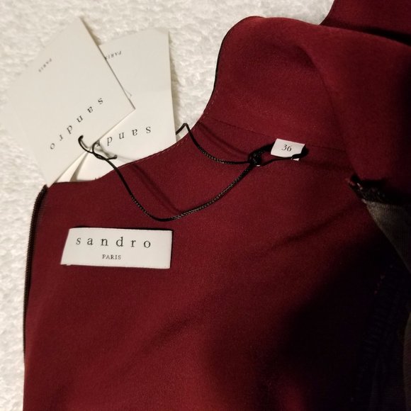 Sandro Floral Velvet Dress - Picture 9 of 11